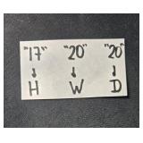 Hand-Painted Side Table with Floral Design