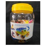 Kids Toy Set: Brain Flakes Building Pieces and Military Toy Vehicle