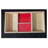 Collection of Wooden Alphabet Stamps with Ink Pads