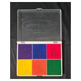 Collection of Wooden Alphabet Stamps with Ink Pads