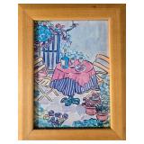 Set of 3 Framed Prints by Holly Wojahnn & 1 Empty Wooden Frame