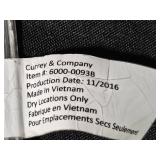 Currey & Company Table Lamp with Purple Glass Base and White Shade