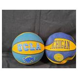 Set of 5 Collegiate and Team Logo Basketballs