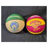 Set of 5 Collegiate and Team Logo Basketballs