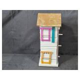 Set of 2 Decorative Table Top Wooden Birdhouses with Unique Designs