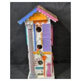 Set of 2 Decorative Table Top Wooden Birdhouses with Unique Designs