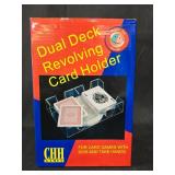 Set of 3 Board Games and Card Holder: Monopoly, Taboo, Dual Deck Revolving Card Holder