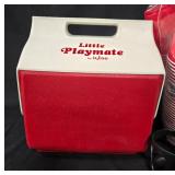 Igloo Little Playmate Cooler and 240 Red Chinet Plastic Cups