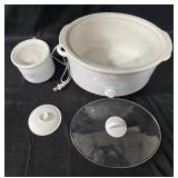 Rival Crock-Pot Stoneware Slow Cooker and Mini Dipper