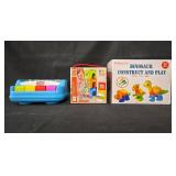 Set of 3 Educational Toys - Dinosaur, Friendship Tower, and Toy Piano