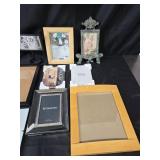Assorted Collection of Picture Frames Including Waterford and Decorative Pieces