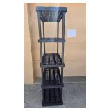 Set of 4 Heavy Duty Plastic Storage Shelves