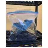 Set of 2 Black Freestanding Shelving Units with Adjustable Shelves