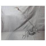 Adjustable Black Desk Lamp with Weighted Base and UL Certification