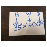 Used Armchair and Ottoman Set with Cream Upholstery