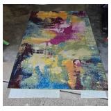 Abstract Multicolor Area Rug - 60" x 96"