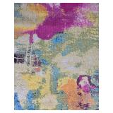 Abstract Multicolor Area Rug - 60" x 96"