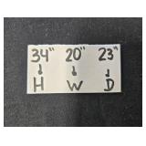 Triangular Art Panel/Shelf/Table with Mixed Media Design Signed L&J Kinney 