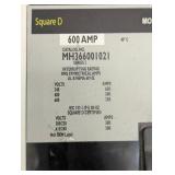 600 AMP Square D -Molded Case Cricut Breaker - MH366001021