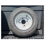 Load Star - 165/65-8 - 4 Lug Wheel - White Rim