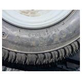 Load Star - 165/65-8 - 4 Lug Wheel - White Rim