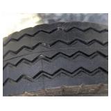 Set of 4 -6x2 Rubber/Metal Wheels - 1/2" Center Hole