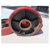 Set of 4 - 6.25" Cast Iron Wheels - Heavy Duty Rollers - 1.75" Center Holes