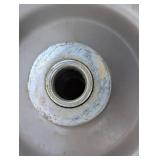 Set of 4 -6x2 Rubber/Metal Wheels - 1/2" Center Hole