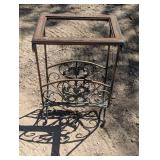 Metal Ornate Entry Table Frame or Plant Stand