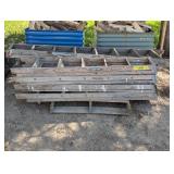 Large Pallet of Wooden Ladders