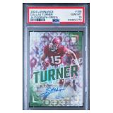 DALLAS TUNRER 2024 LUMINANCE AUTOGRAPH-GREEN 02/25 PSA 10