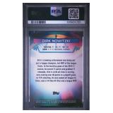 DIRK NOWITZKI 2021 FINEST PURPLE REFRACTOR 102/250 PSA 9