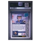 JJ MCCARTHY 2024 DONRUSS RATED ROOKIE THROWBACK PSA 9