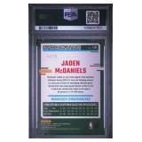 JADEN MCDANIELS 2023 DONRUSS OPTIC FAST BREAK RED 34/75 PSA 8