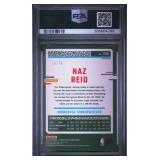 NAZ REID 2023 DONRUSS OPTIC FAST BREAK RED 19/75 PSA 8