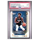 ANTHONY EDWARDS 2020 PANINI SELECT ROOKIE SELECTIONS-SILVER ROOKIE CARD PSA 9