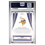 CRIS CARTER 2021 IMMACULATE HALL OF FAME JERSEYS PATCH 05/49 PSA 6