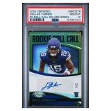 DALLAS TURNER 2024 CERTIFIED ROOKIE ROLL CALL SIG-MIR GREEN AUTO 2/5 PSA 10