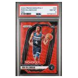 ROB DILLINGHAM 2024 PRIZM MONOPOLY RED ROOKIE CARD PSA 8