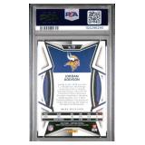 JORDAN ADDISON 2023 CERTIFIED ROOKIE CARD 179/399 PSA 8