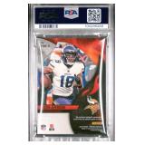 JUSTIN JEFFERSON 2023 PHOENIX FIRE FABRICS-YELLOW PRIME PATCH 10/35 PSA 7