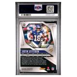 JUSTIN JEFFERSON 2024 ORANGE DISCO PRIZM PSA 9