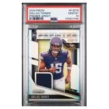DALLAS TURNER 2024 PRIZM PREMIER JERSEY ROOKIE CARD PATCH PSA 10