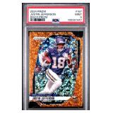 JUSTIN JEFFERSON 2024 ORANGE DISCO PRIZM PSA 9