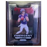 JJ MCCARTHY 2024 SLIVER EMERGENT ROOKIE CARD