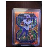 JUSTIN JEFFERSON 2021 PRIZM ORANGE DISCO