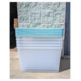 (5) STERILITE 66QT. LATCH BOX