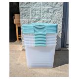 (5) STERILITE 66QT. LATCH BOX