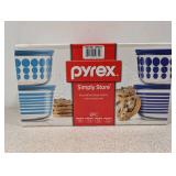 NEW PYREX SIMPLE STORE 8PC. SET