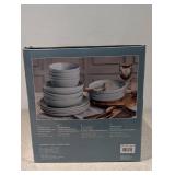 NEW OVER&BACK 16PC. DINNERWARE SET (BLUE)